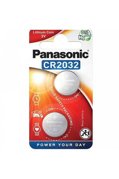 PANASONIC Battery Panasonic CR-2032/2BP, 3V, lithium