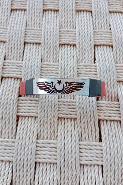 İZMİR ASKERİ MALZEME Red Colored Pilot Brovesi Silhouette Genuine Leather Gif...