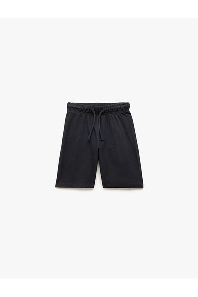 Koton Cotton Lace-Up Waist Basic Shorts