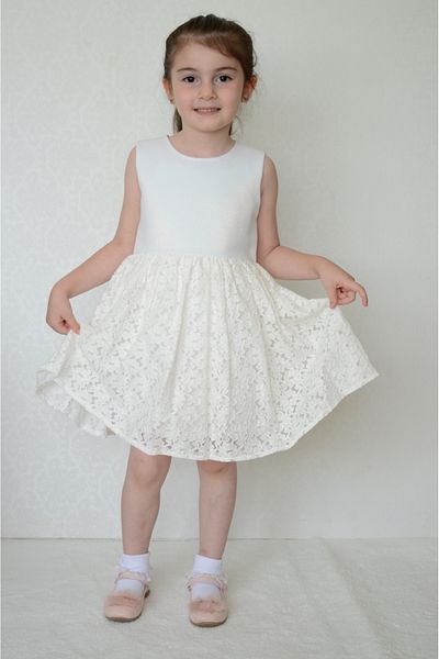 Sevimli Girl's Dress Summer Dress Skirt Ruched