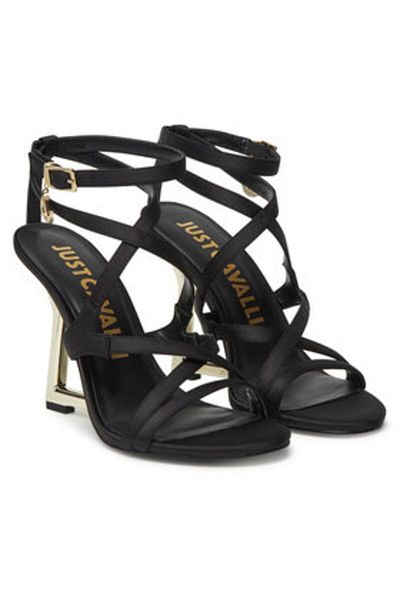 Just Cavalli Sandale damă negre JUST CAVALLI-78RA3S63 ZSA29 899 BLACK