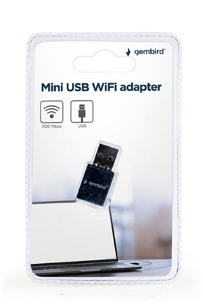 Gembird Adaptor Wireless Gembird WNP-UA300-01, USB 2.0, 300 Mbps (Negru)