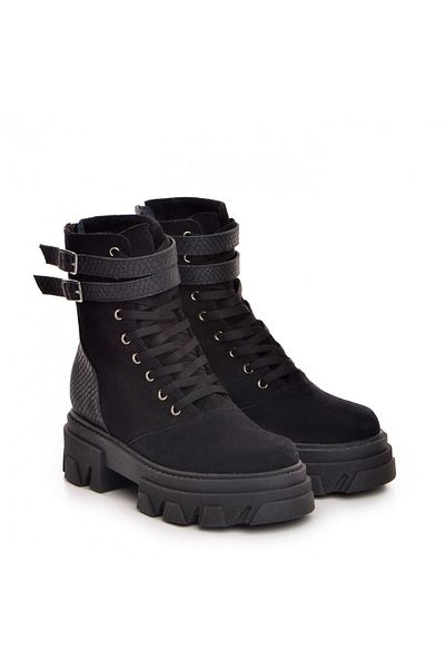 Vanilla Days Selina Boots Natural Suede and Smooth Leather