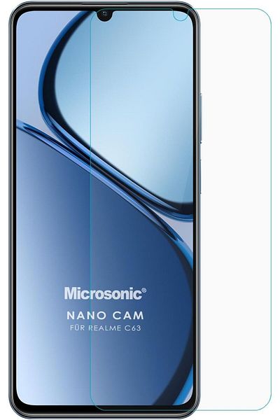 STOREMAX Emn Realme C63 Nano Glass Glass Screen Protector [Screen Protector Compatible with Realme C63 - Transparent] Ci S
