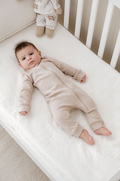 Tuğba Kuğu Jumpsuit Without Zipper Booties - Pureline Series - Mink