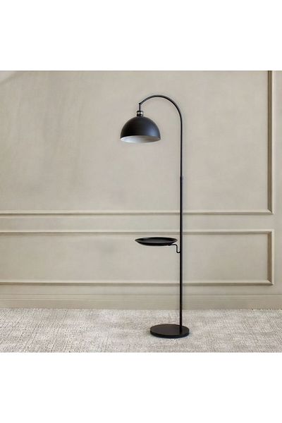 Ebticar Long lampshade with steel cover and table