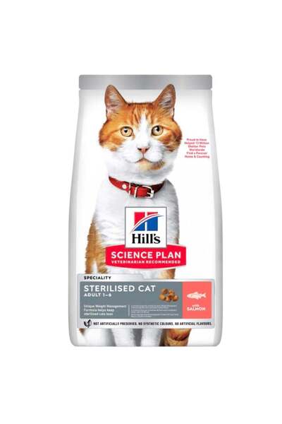 Hill's Hills Kısırlaştırılmış Somonlu Kedi Maması 15 Kg
