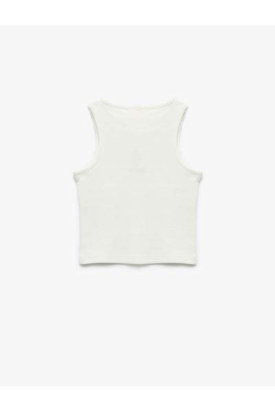 Koton Crew Neck Sleeveless Strawberry Printed Cotton Undershirt