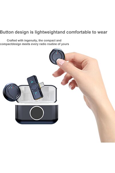 güngör iletişim Wireless Lavalier Microphone Dual Mic Compatible with iPhone ...