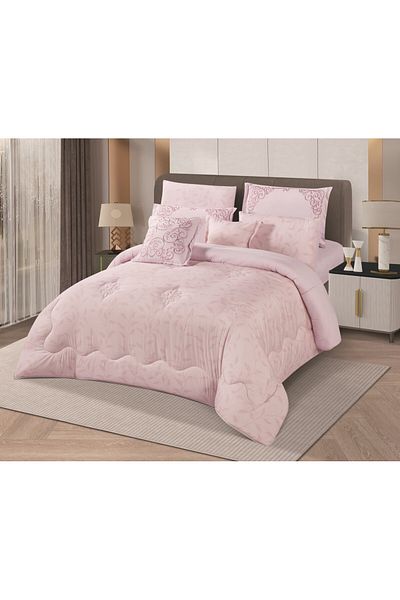 HOURS Horse 8-Piece Soft Embroidered Double-Sided Heavy Fill Quilt Set Cornelia-001