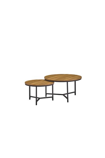 SAHABA 1+1 brown table set 2261