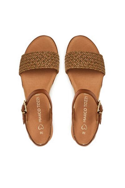 Marco Tozzi Women's Sandals brown MARCO TOZZI-2-28720-44 392 COGNAC COMB