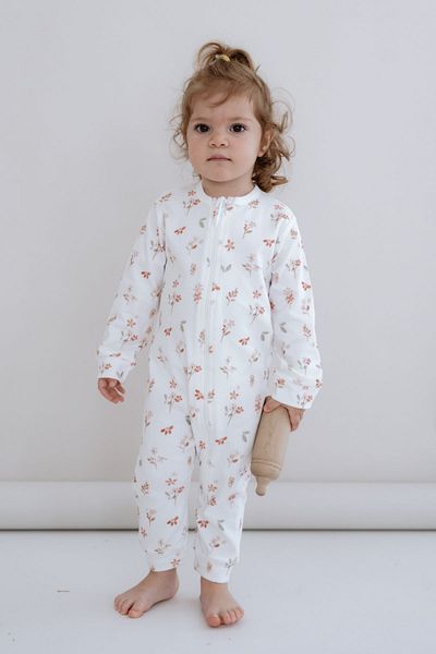 Tuğba Kuğu Jumpsuit Without Zipper Booties - Pureline Series - Soft Bloom