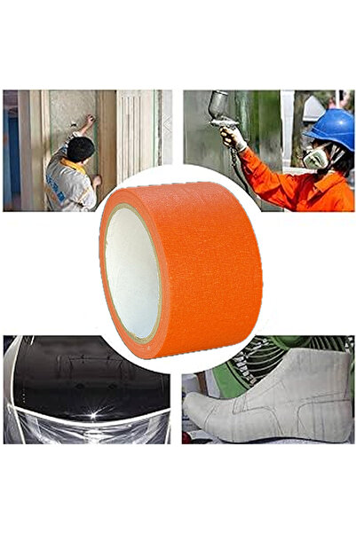 BantMarketim Renkli Maskeleme Kağıt Bant Boya Bandı 50mmx20mt Turuncu