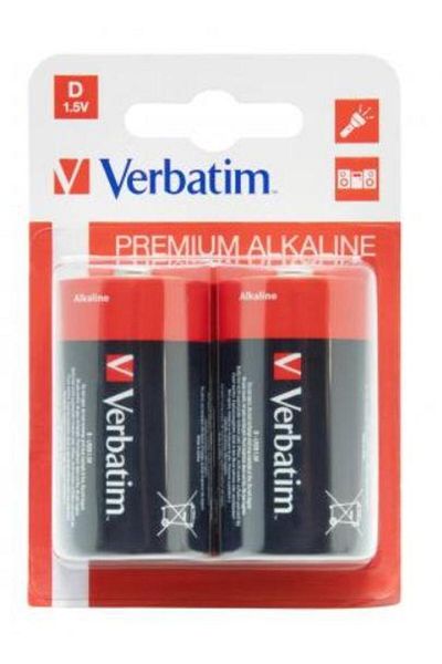 Verbatim Verbatim 49923 Alkaline Batteries, 2 pcs