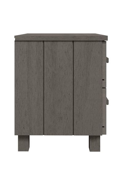 vidaxl Bedside Cabinet HAMAR Light Grey 40x35x44.5 cm Solid Pinewood