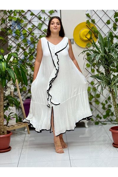 Punta Otantik Vl7051 Spanish Voile Dress White