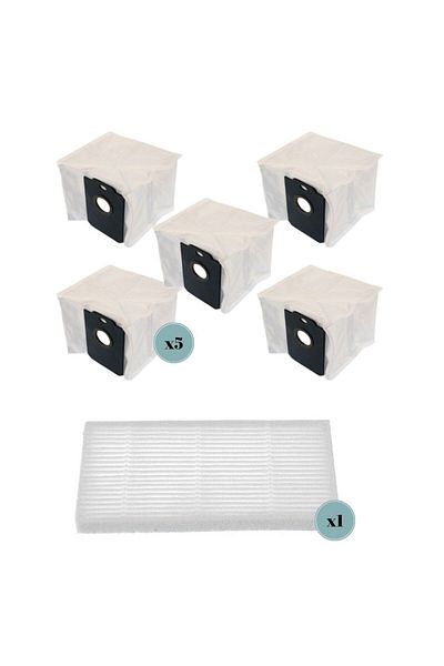 Supervac Dust Bag and Hepa Filter Set Compatible for Arçelik Imperium Rs 9221, Rs 9231 Robot Vacuum Cleaner