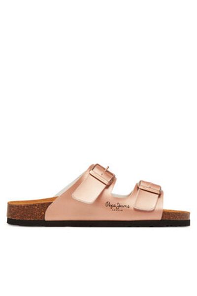 Pepe Jeans Flip-flops aurii pentru femei PEPE JEANS-PLS90621 113MAPLE SUGAR ORANGE