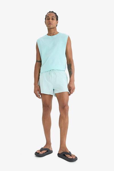 DeFacto Defactofit Andy Printed Flexible Textured Short Length Sportsman Sea Shorts B5987Ax25Hs