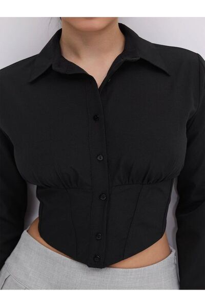 Etos Жіноча коротка сорочка - Slim Fit, вузький крій, еластичний пояс