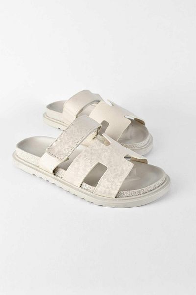 birizmoda Women's Open Front Velcro Comfortable Poly Sole Daily Slippers - Beige