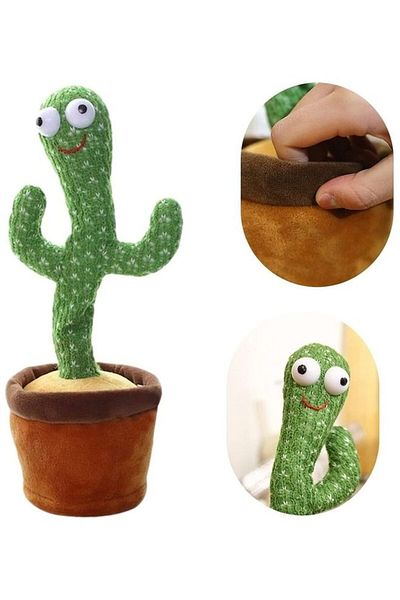 Generic High Quality Beautiful Dancing Cactus Plush Stuffed Toy With Music And Lovely Expression