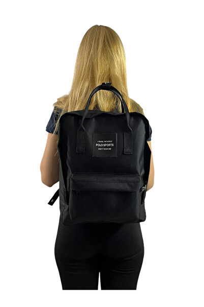 Gloria bags Unisex Sırt Çantası günlük okul büyük Classic Siyah