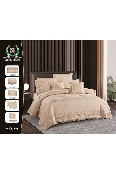 Gerenic A sophisticated microfiber lace bridal bedspread for two people with prominent details and a luxurious feel of quality and elegance, size 240 x 260 cm