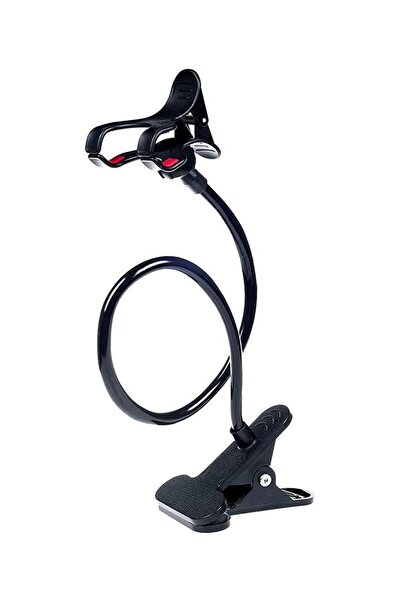 mimtec Akrobat Telefon Tutucu - Klipsli 360 Derece Oynar Başlıklı Masa Kenarı...