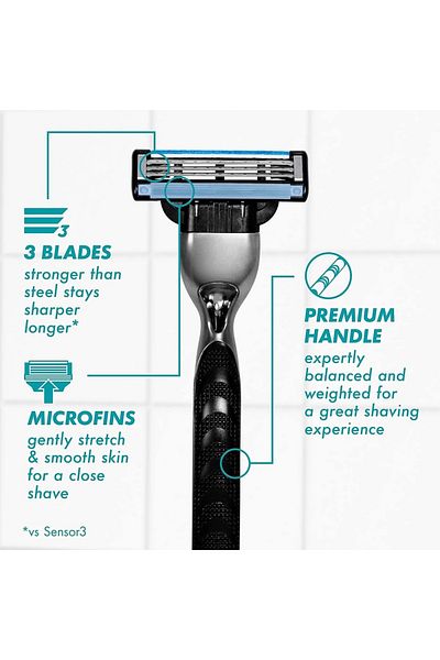 Gillette Mach3+ Blades 5 pcs