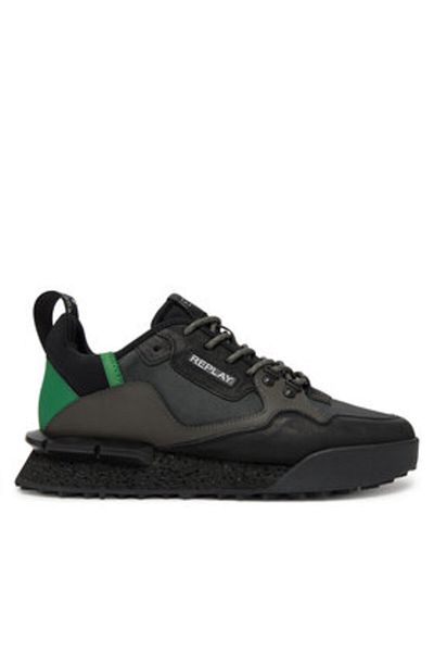 Replay Men's Sneakers black REPLAY-GMS1P .000.C0059L 503 BLACK GREEN