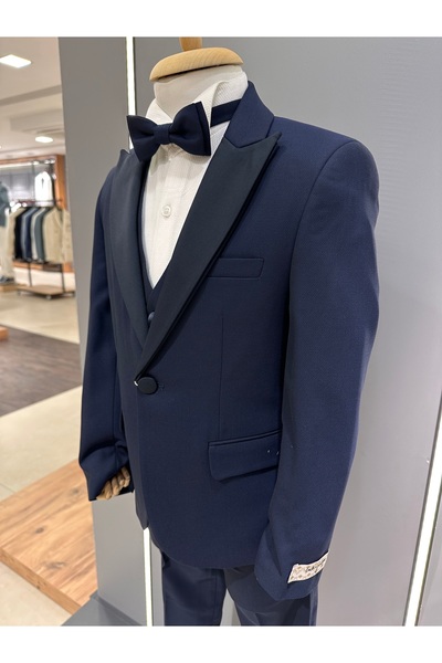 cemden Erkek Çocuk Lacivert Damatlık