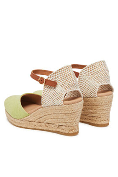 Genuins Espadrile verzi pentru femei GENUINS-G106388 NENUFAR