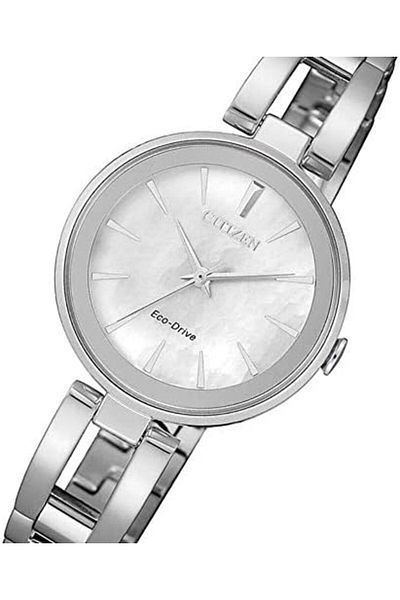 Citizen Women's Watch with White Dial and Stainless Steel Strap - EM0631-83D, Analog