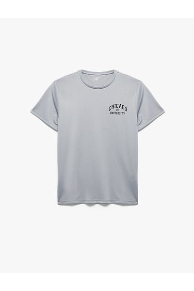 Koton Short Sleeve Crew Neck Printed Sports T-Shirt