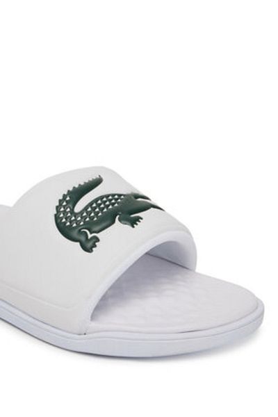Lacoste Men's Flip-flops white LACOSTE-749CMA0038 1R5 WHT/DK GRN