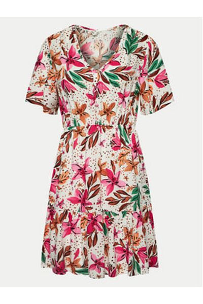 Roxy Women's Summer dress white ROXY-ERJWD03768-WBK3 SNOW WHITE HAPPY TROPICAL