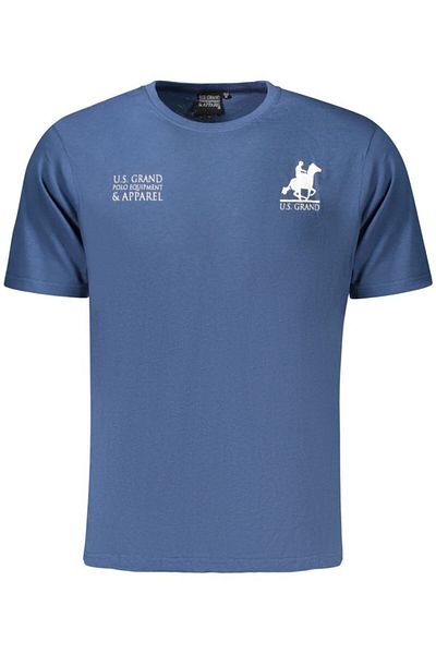 U.S. GRAND POLO EQUIPMENT & APPAREL Tricou bărbătesc U.S. Grand Polo din bumbac cu logo la baza gâtului