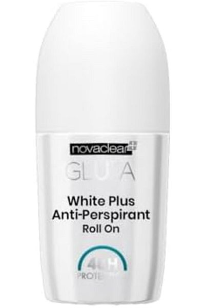 Novaclear Gluta White Plus Anti-Perspirant Roll-On – Brightening Deodorant with Glutathione, Hyalu