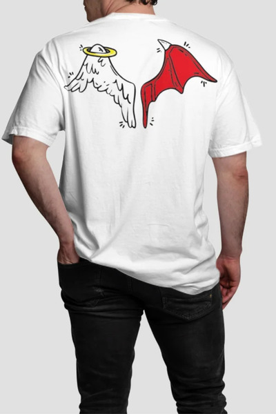 donamod HALF LIGHT, HALF SHADOW COMPLETELY UNSTOPPABLE T-shirt oversize imprimat