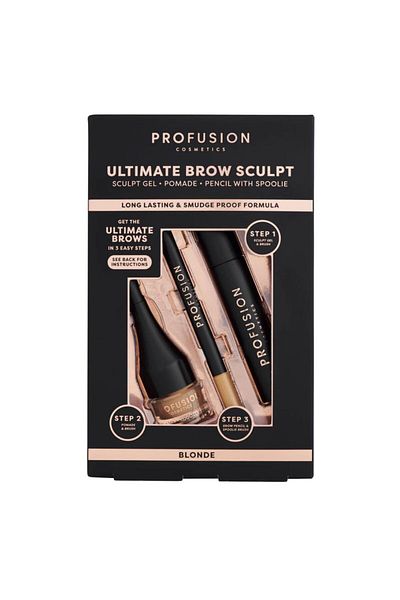 PROFUSION COSMETICS Kit Ultimate Brow Sculpt pentru sculptarea sprâncenelor, blond, Profusion Cosmetics, 3 articole