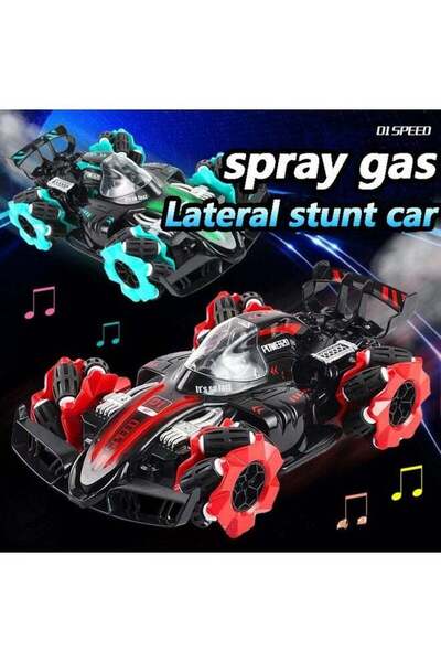 COOYA 2.4G 4WD Lateral Drift Special Effects Spray Remote Control Car Red 25*14*8 cm