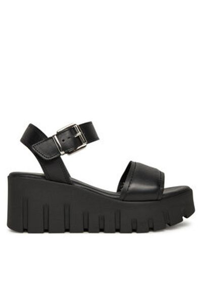 Tamaris Women's Sandals black TAMARIS-1-28712-42 003 BLACK LEATHER