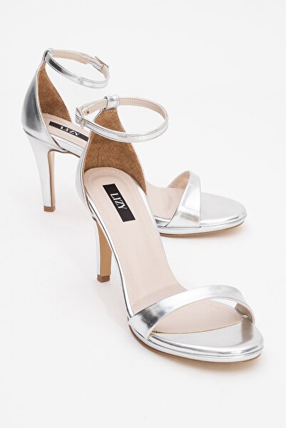 Lizy Shoes Srebrne ženske cipele sa jednim remenom