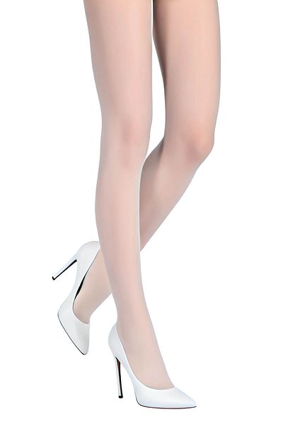 Luxiva White Pantyhose 20 Den