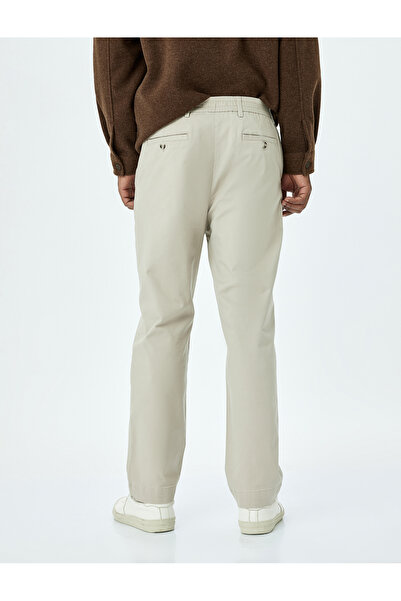 Koton Cotton Gabardine Pocket Detailed Chino Trousers