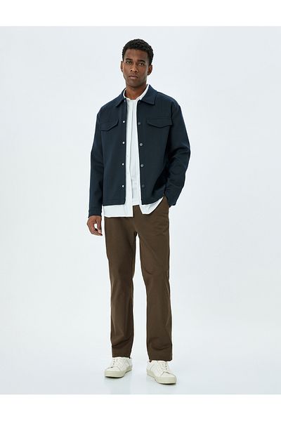 Koton Cotton Gabardine Pocket Detailed Chino Trousers