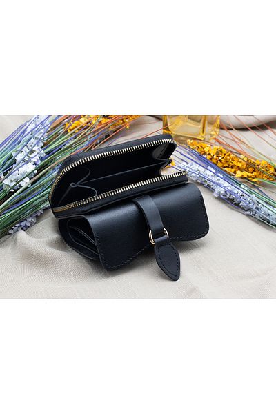 Womancraft Defne Women's Wallet with Zippered Accordion Paper and Coin Compartment