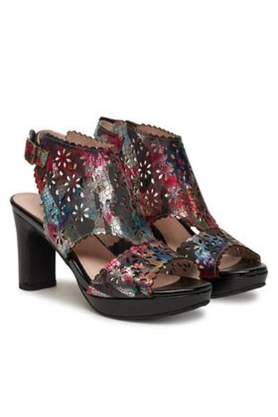LAURA VITA Sandale damă multicolore LAURA VITA-HICAO 0423 NOIR